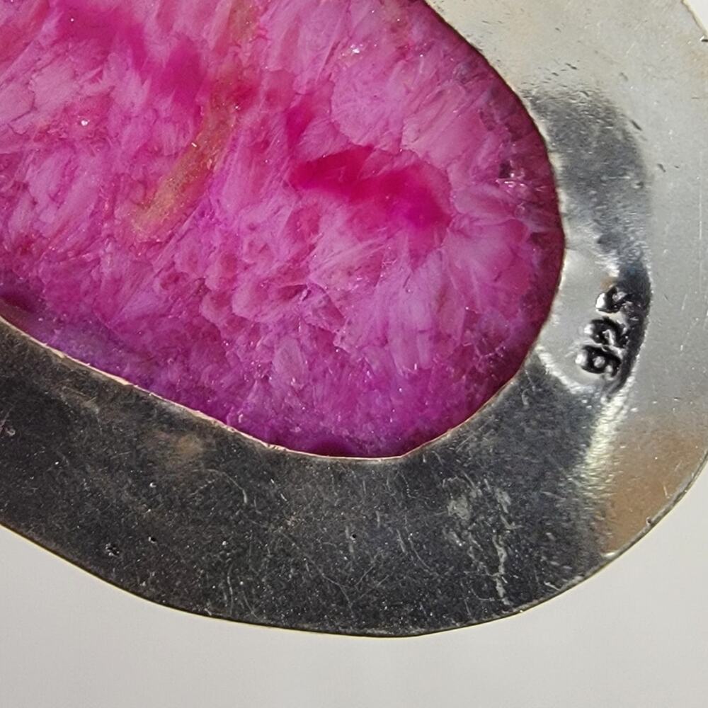 Ruby Zoisite Pendant With Moonstone Accent + 20" … - image 4